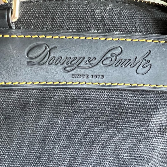 Dooney & Bourke Black Canvas Handbag - Picture 4 of 10